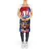 Rottweiler Patriotic American Apron Cooking Kitchen Server Baking Crafts Gardening for Adult Women Men, Unisex, Large, Multicolor