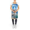 Utah California Gull Apron Cooking Kitchen Server Baking Crafts Gardening for Adult Women Men, Unisex, Large, Multicolor