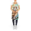 Oriental Bay Owl Apron Cooking Kitchen Server Baking Crafts Gardening for Adult Women Men, Unisex, Large, Multicolor