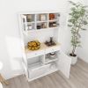 67.7" Tall Kitchen Trash Can Storage Cabinet with 3 Adjustable Shelves, 2 Drawers and 1 Tilt Out Trash Cabinet for Kitchen, Dinning Room