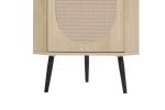 Corner cabinet ,Rattan door,Freestanding Corner Tables For Small Spaces, Corner Shelf Stand For Living Room, Kitchen, Bathroom, Bedroom