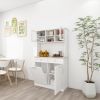 67.7" Tall Kitchen Trash Can Storage Cabinet with 3 Adjustable Shelves, 2 Drawers and 1 Tilt Out Trash Cabinet for Kitchen, Dinning Room
