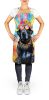 Black Labrador Hippie Dawg Apron Cooking Kitchen Server Baking Crafts Gardening for Adult Women Men, Unisex, Large, Multicolor