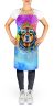 Rottweiler Hippie Dawg Apron Cooking Kitchen Server Baking Crafts Gardening for Adult Women Men, Unisex, Large, Multicolor