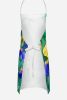 Tennessee Iris in Watercolor Apron Cooking Kitchen Server Baking Crafts Gardening for Adult Women Men, Unisex, Large, Multicolor