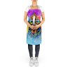 Rottweiler Hippie Dawg Apron Cooking Kitchen Server Baking Crafts Gardening for Adult Women Men, Unisex, Large, Multicolor