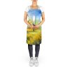 Nebraska Goldenrod in Watercolor Apron Cooking Kitchen Server Baking Crafts Gardening for Adult Women Men, Unisex, Large, Multicolor