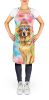 Golden Retriever Hippie Dawg Apron Cooking Kitchen Server Baking Crafts Gardening for Adult Women Men, Unisex, Large, Multicolor