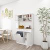 67.7" Tall Kitchen Trash Can Storage Cabinet with 3 Adjustable Shelves, 2 Drawers and 1 Tilt Out Trash Cabinet for Kitchen, Dinning Room