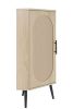 Corner cabinet ,Rattan door,Freestanding Corner Tables For Small Spaces, Corner Shelf Stand For Living Room, Kitchen, Bathroom, Bedroom