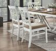 Modern Style White and Oak Finish Side Chairs 2pc Set Fabric Upholstered Seat Charming Traditional Dining Kitchen Furniture