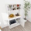 67.7" Tall Kitchen Trash Can Storage Cabinet with 3 Adjustable Shelves, 2 Drawers and 1 Tilt Out Trash Cabinet for Kitchen, Dinning Room