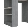 Kitchen Island Doyle, Kitchen, Concrete Gray / Ibiza Marble Color Finish
