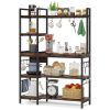 Kitchen Baker's Rack, 5-Tier Utility Storage Shelf with Hutch