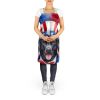 Labrador Retriever Patriotic American Apron Cooking Kitchen Server Baking Crafts Gardening for Adult Women Men, Unisex, Large, Multicolor
