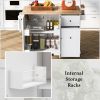 Kitchen Island with Drop Leaf, 53.9" Width Rolling Kitchen Cart on Wheels with Internal Storage Rack and 3 Tier Pull Out Cabinet Organizer