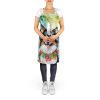 Papillon Luau Apron Cooking Kitchen Server Baking Crafts Gardening for Adult Women Men, Unisex, Large, Multicolor