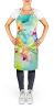 Orchids in Watercolor Apron Cooking Kitchen Server Baking Crafts Gardening for Adult Women Men, Unisex, Large, Multicolor