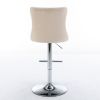 Swivel Velvet Barstools Adjusatble Seat Height from 25-33 Inch