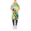 Monk Parakeet Apron Cooking Kitchen Server Baking Crafts Gardening for Adult Women Men, Unisex, Large, Multicolor
