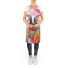 Doberman Pinscher Hippie Dawg Apron Cooking Kitchen Server Baking Crafts Gardening for Adult Women Men, Unisex, Large, Multicolor