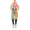 Golden Retriever Hippie Dawg Apron Cooking Kitchen Server Baking Crafts Gardening for Adult Women Men, Unisex, Large, Multicolor