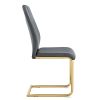 Modern dining chairs, restaurant chairs, and gold legged upholstered chairs made of artificial leather, suitable for kitchens, living rooms, bedrooms