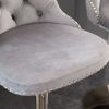 A&A Furniture,Golden Swivel Velvet Barstools Adjusatble Seat Height from 25-33 Inch
