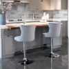 A&A Furniture,Swivel Velvet Barstools Adjusatble Seat Height from 25-33 Inch