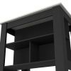 Brooklyn Kitchen Island, Three Concealed Shelves