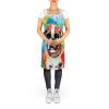 Boxer Hippie Dawg Apron Cooking Kitchen Server Baking Crafts Gardening for Adult Women Men, Unisex, Large, Multicolor