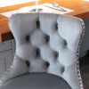 A&A Furniture,Swivel Velvet Barstools Adjusatble Seat Height from 25-33 Inch