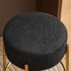 24" Tall, Round Bar Stools, Set of 2 - Contemporary upholstered dining stools for kitchens